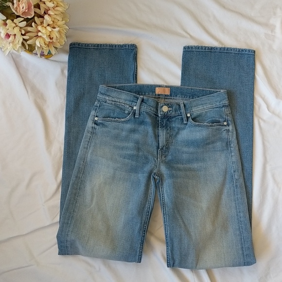 MOTHER Denim - Mother distresded straight jeans sz 28